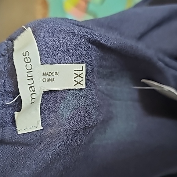 Maurices Girly Summer handkerchief hem floral tank NWT XXL - Picture 8 of 9